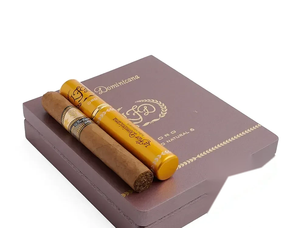LA FLOR DOMINICANA ORO NATURAL 6 TUBO 5S